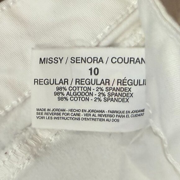 Hannah Denim White Jeans – Size 10 - Picture 14 of 14